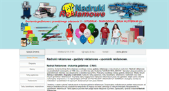 Desktop Screenshot of nadrukireklamowe.com.pl