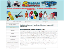 Tablet Screenshot of nadrukireklamowe.com.pl